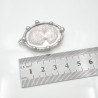 约42mm焊锡椭圆形白贝吊坠