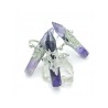 可调节焊锡单尖六角柱紫晶戒指