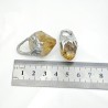 约40mm焊锡随形点状原矿黄水晶吊坠