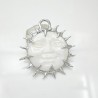 约50mm焊锡白贝太阳吊坠